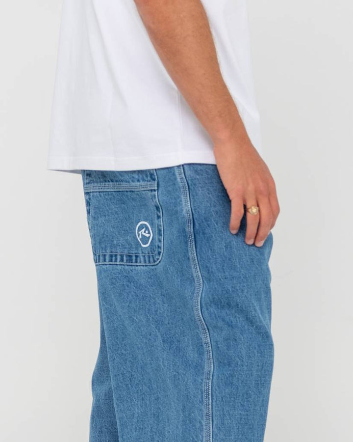 Rusty Flip Daddy Tapeless Jean - Middy Blue