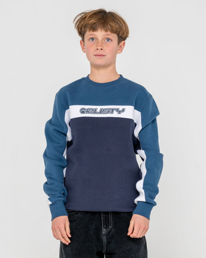 Rusty Pod Racer Crew Fleece Boys