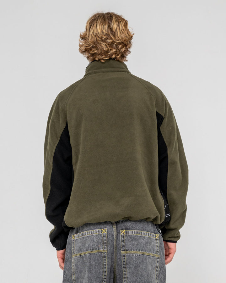 Rusty Blizzard Quarter Zip Polar Fleece