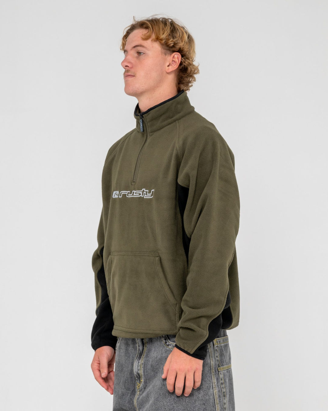 Rusty Blizzard Quarter Zip Polar Fleece