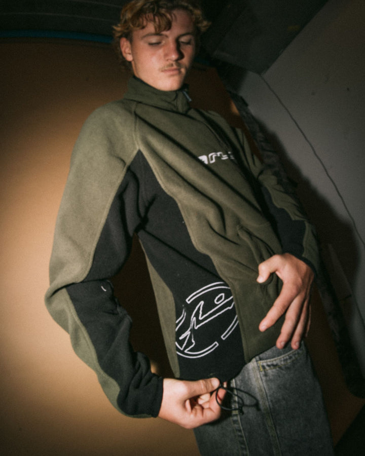 Rusty Blizzard Quarter Zip Polar Fleece
