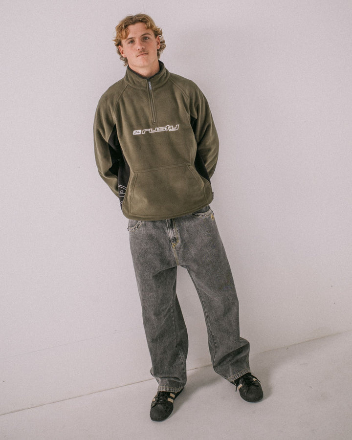 Rusty Blizzard Quarter Zip Polar Fleece
