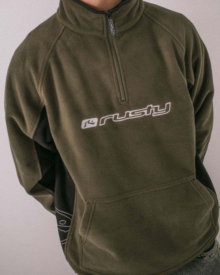 Rusty Blizzard Quarter Zip Polar Fleece