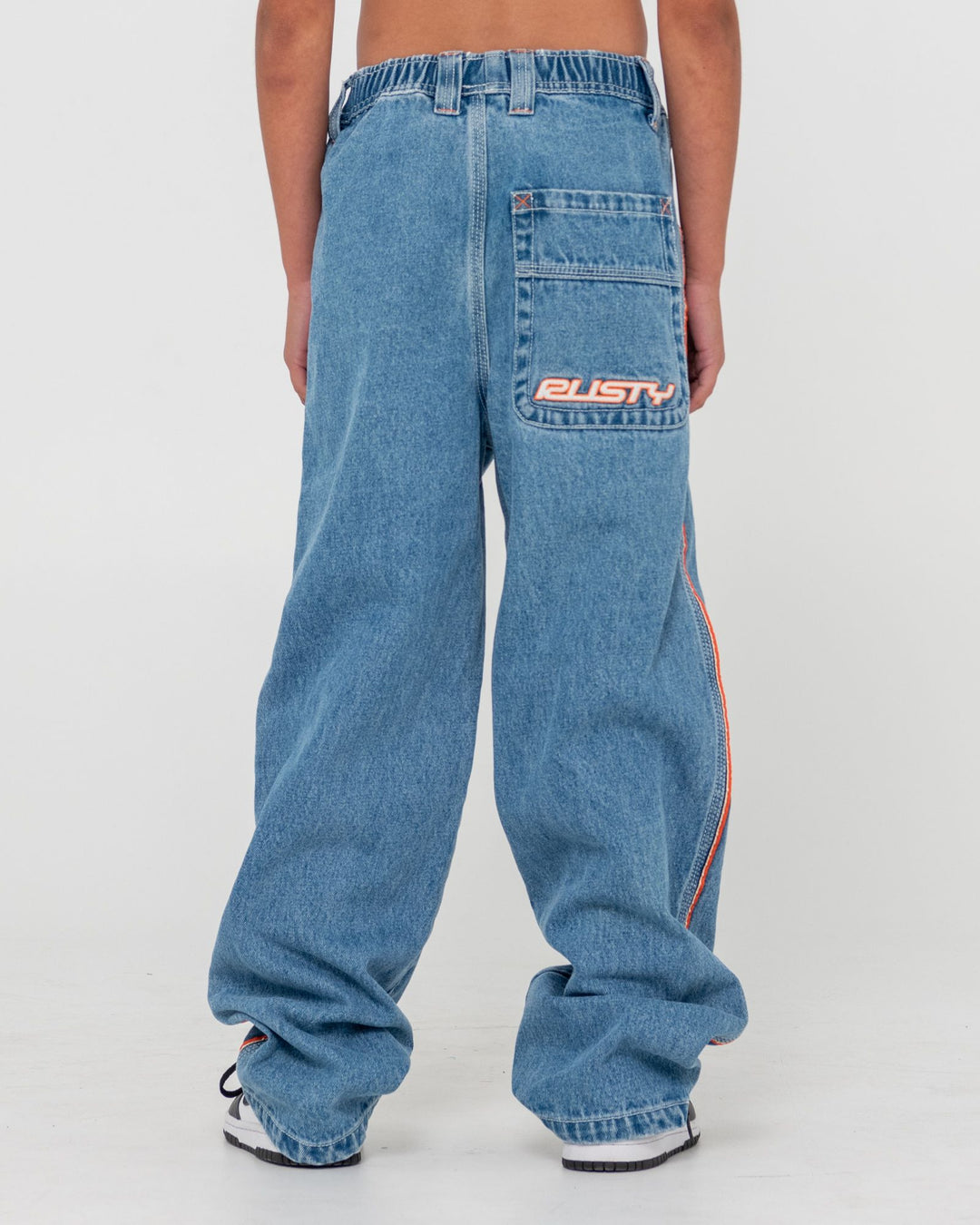Rusty Flip Daddy 2.0 Jean Boys-Middy Blue