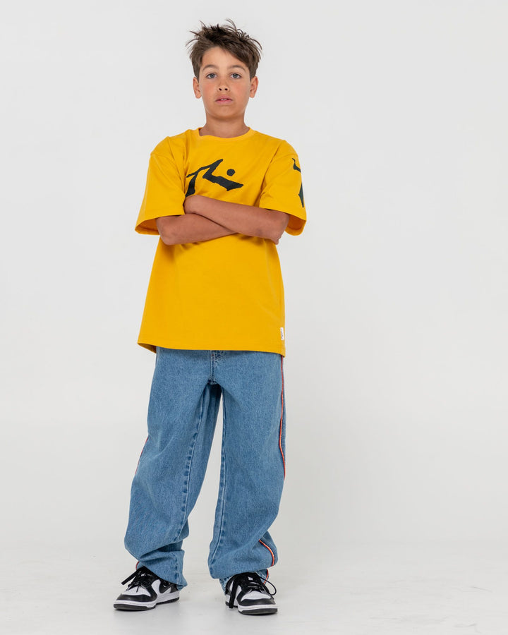 Rusty Flip Daddy 2.0 Jean Boys-Middy Blue