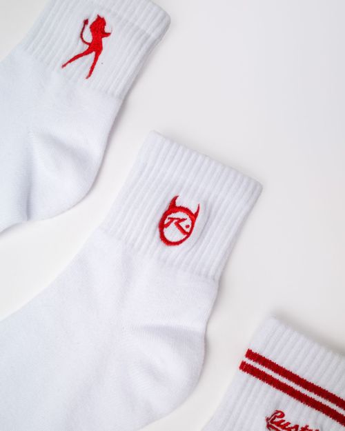 Rusty Fancy Day Crew 3-Sock Pack
