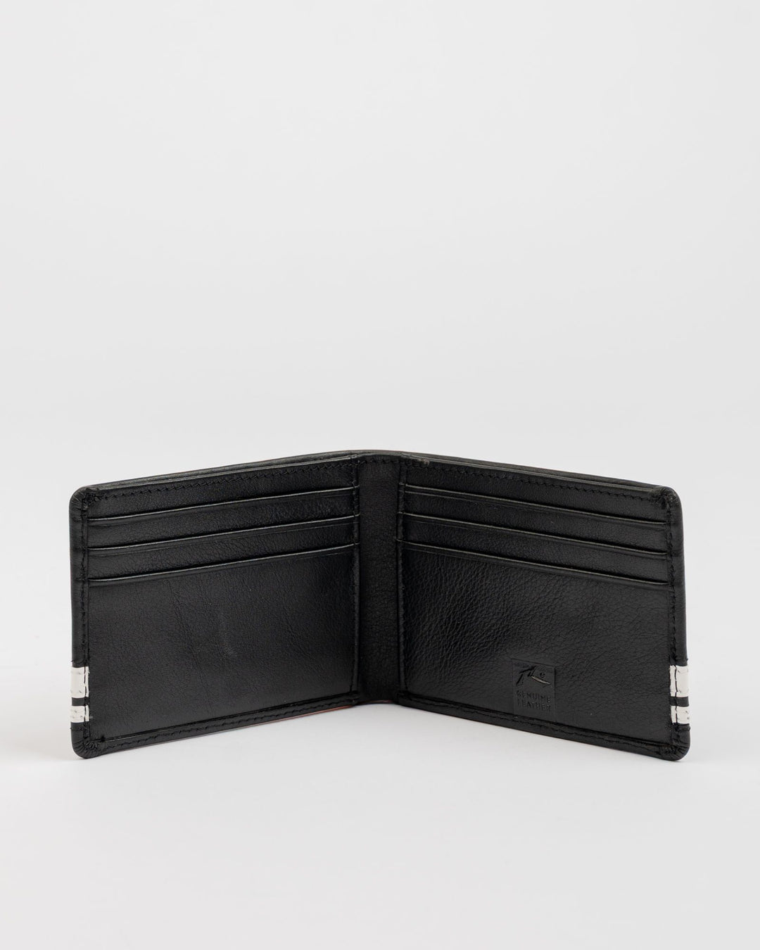Rusty White Lines Leather Wallet