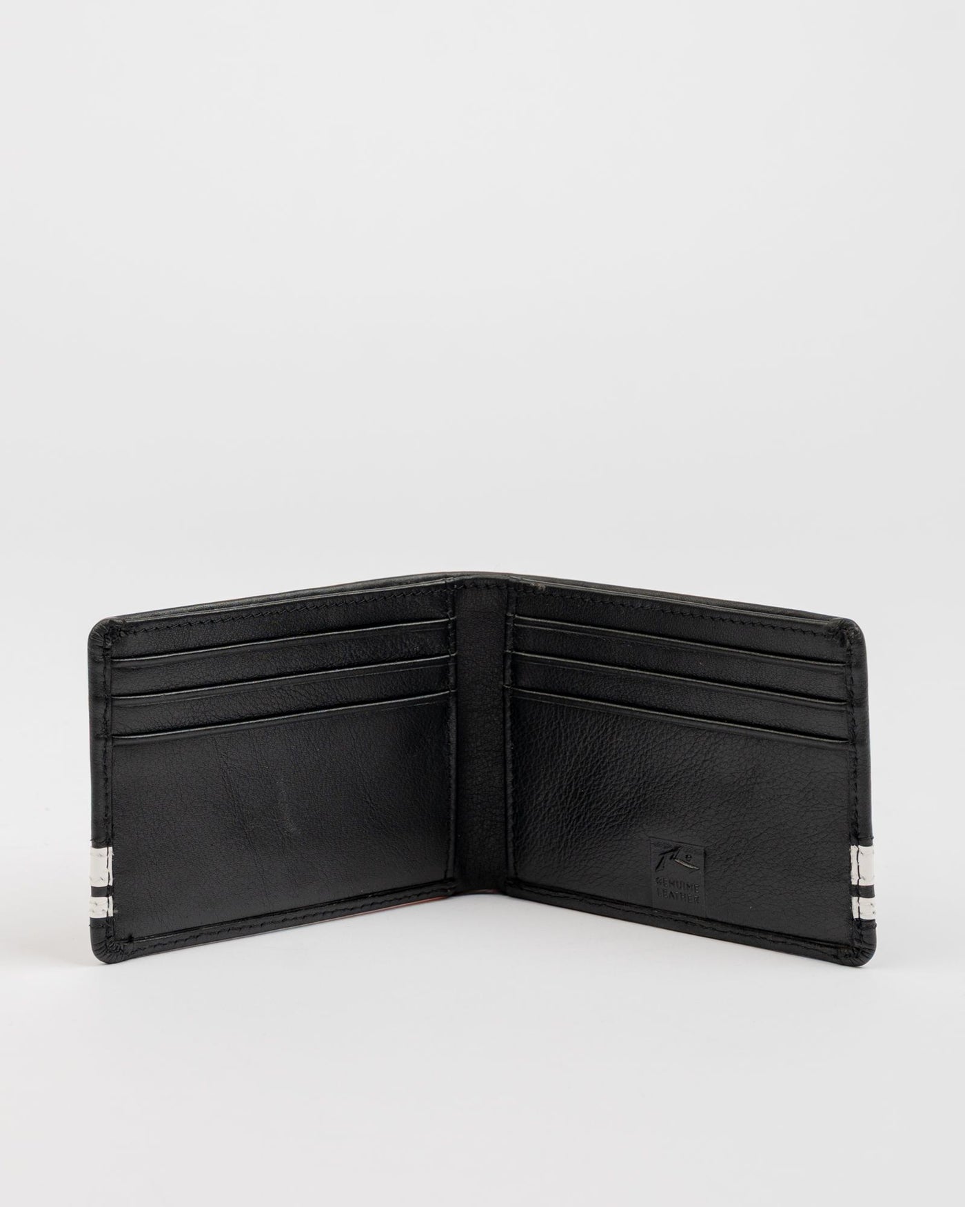 Rusty White Lines Leather Wallet
