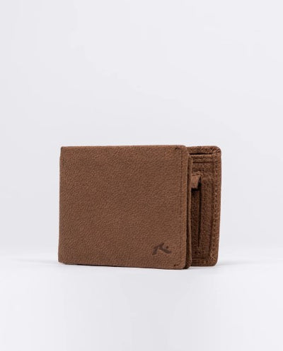 Rusty Busted Leather Wallet.