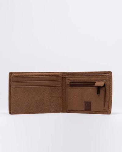 Rusty Busted Leather Wallet.