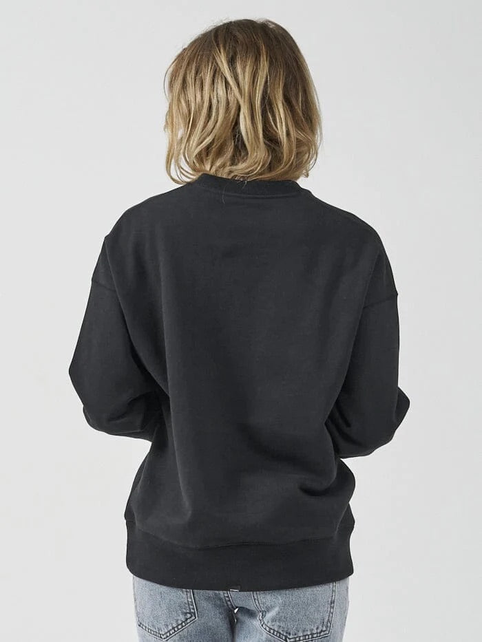 Thrills Minimal Thrills Slouch Crew Washed Black