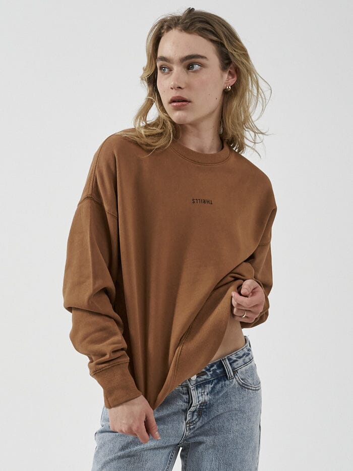 Thrills Minimal Thrills Slouch Crew Bronze