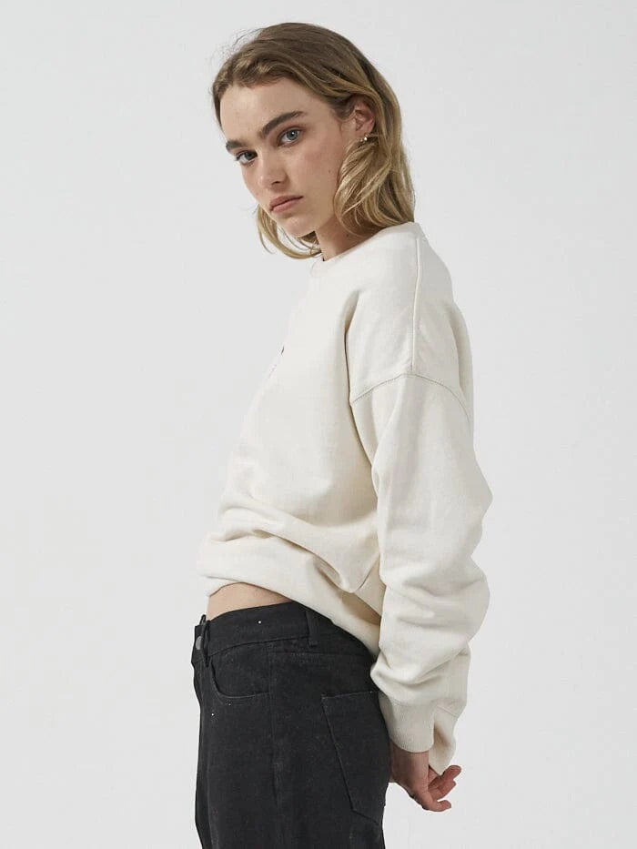 Thrills Luxury Slouch Crew Unbleached