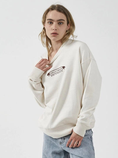 Thrills Foundation Slouch Crew Unbleached