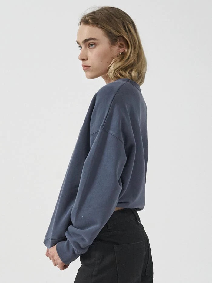 Thrills Infantry Slouch Crew Marine Blue