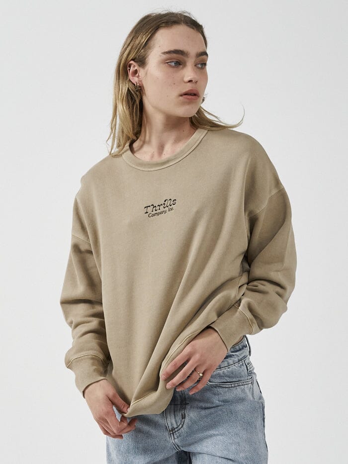 Thrills Intuition Slouch Crew Faded Khaki