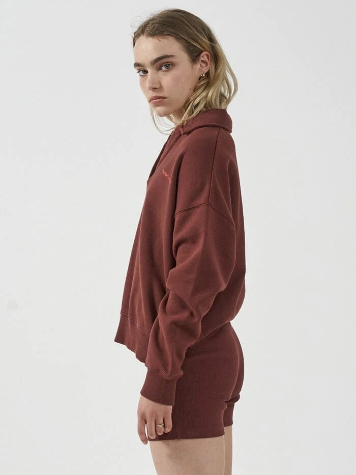 Thrills Density Slouch Fleece Polo Port