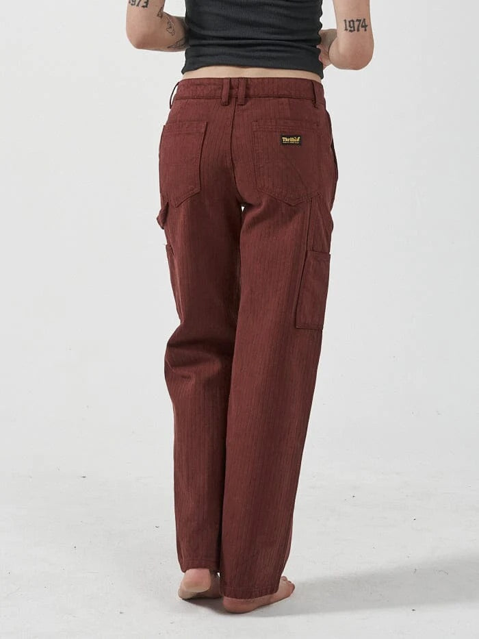 Thrills Dell Stripe Low Carpenter Pant Port