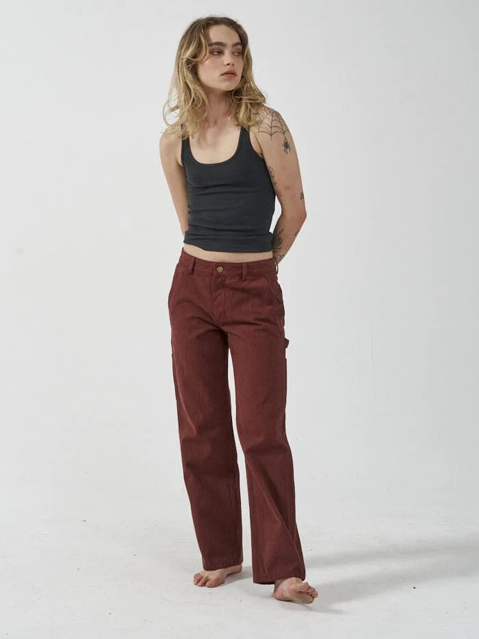 Thrills Dell Stripe Low Carpenter Pant Port