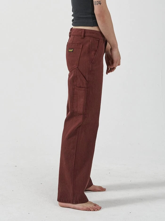 Thrills Dell Stripe Low Carpenter Pant Port