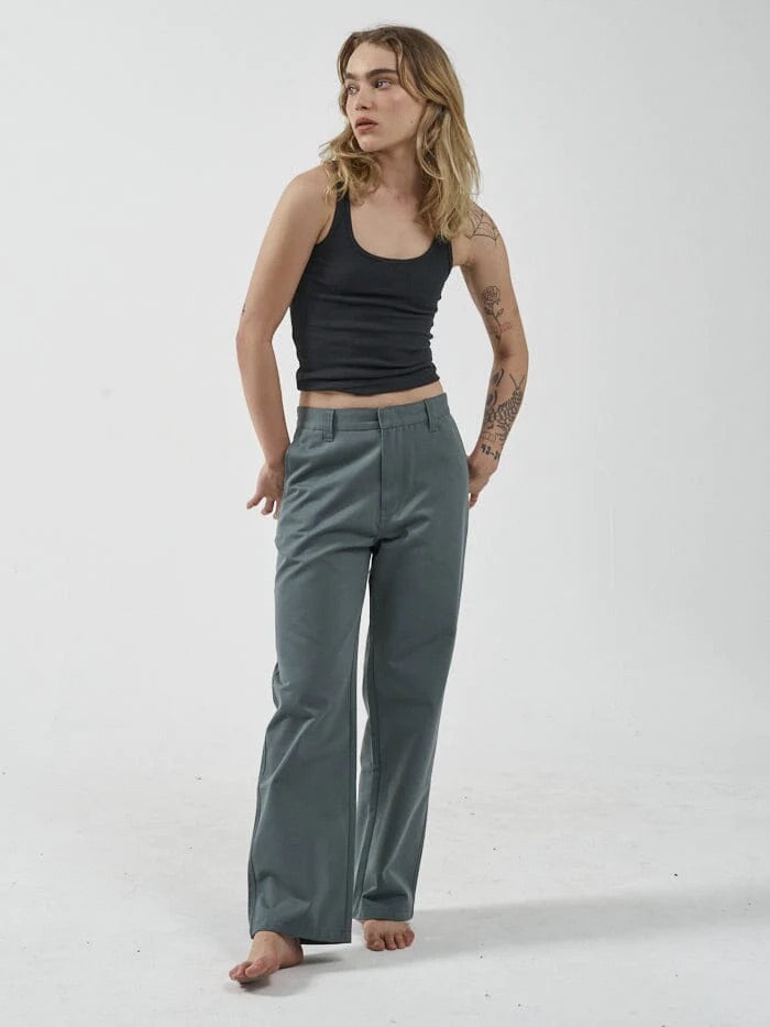 Thrills Lax Low Slung Pant Scrubs Green