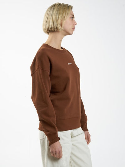 Thrills Minimal Thrills Slouch Crew - Chestnut