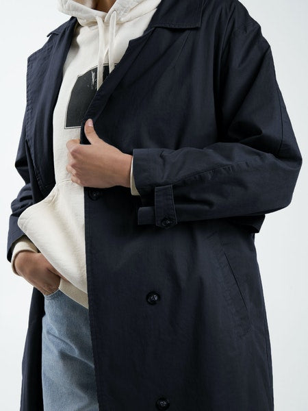 Thrills Adrianna Trench Coat - Midnight Blue