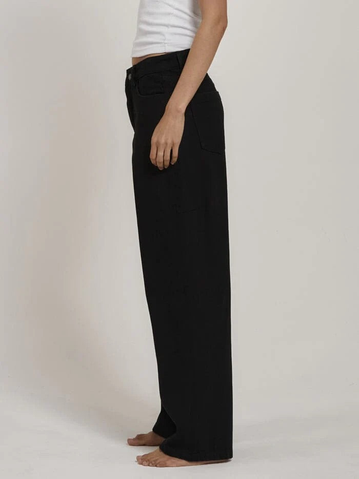 Thrills Billie Low Baggie Jean Black
