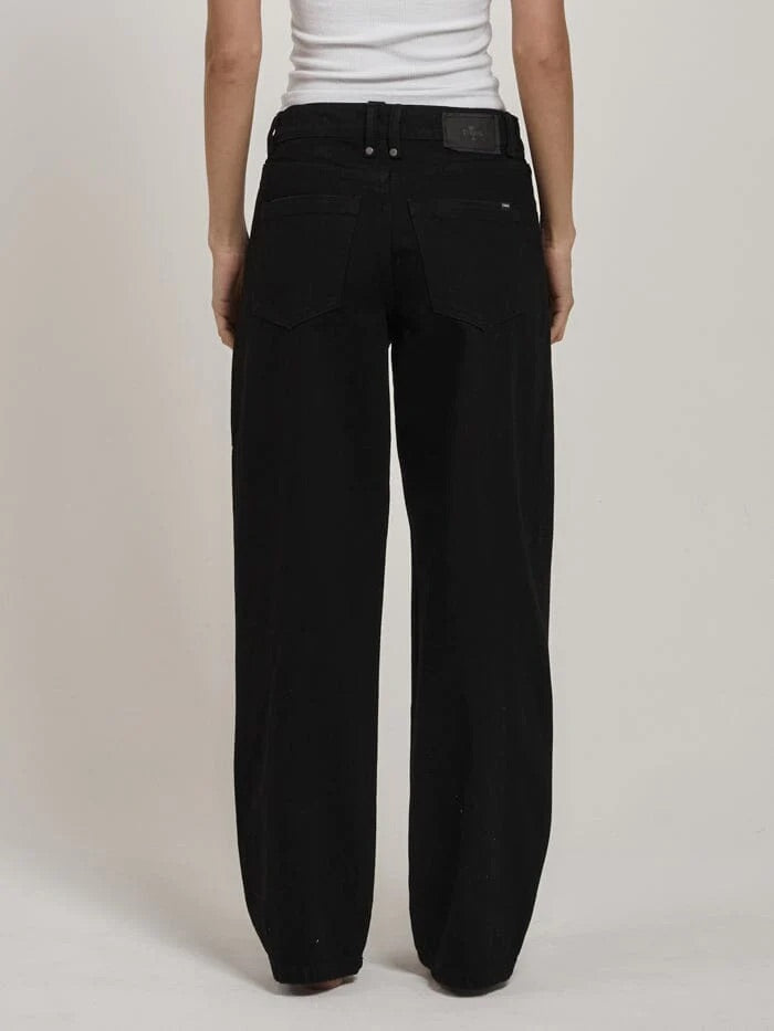 Thrills Billie Low Baggie Jean Black