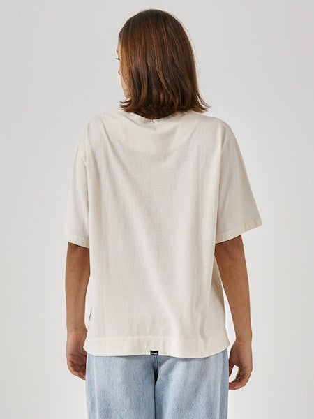 Thrills Come Enjoy Reality Box Tee - Heritage White