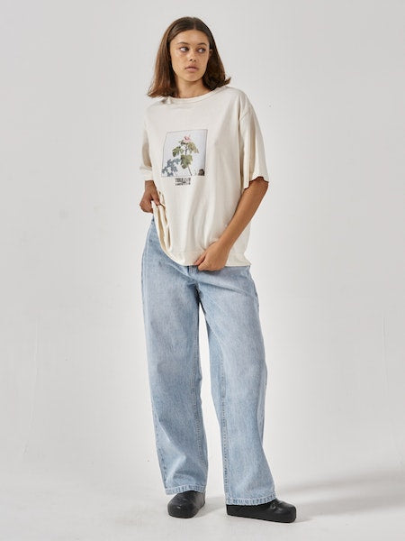 Thrills Come Enjoy Reality Box Tee - Heritage White