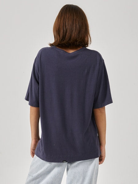Thrills Wishes Come True Hemp Box Tee - Station Navy