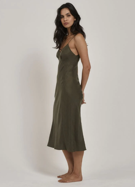 Thrills Chelsea Slip Dress Tarmac