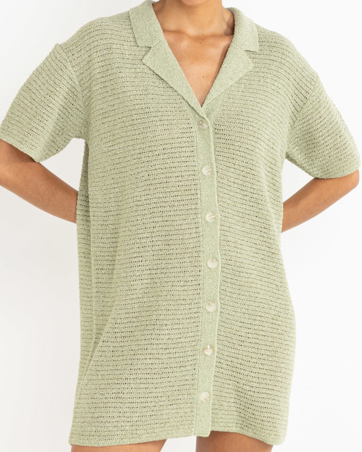 Rhythm Abby Knit Shirt Dress