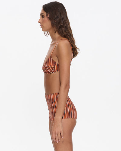 Thrills Aftersun Stripe Boy Leg Bikini Bottom
