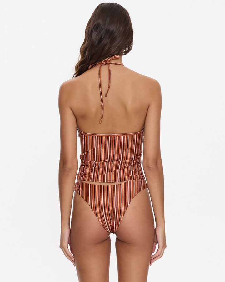 Thrills Aftersun Stripe Halter Tank