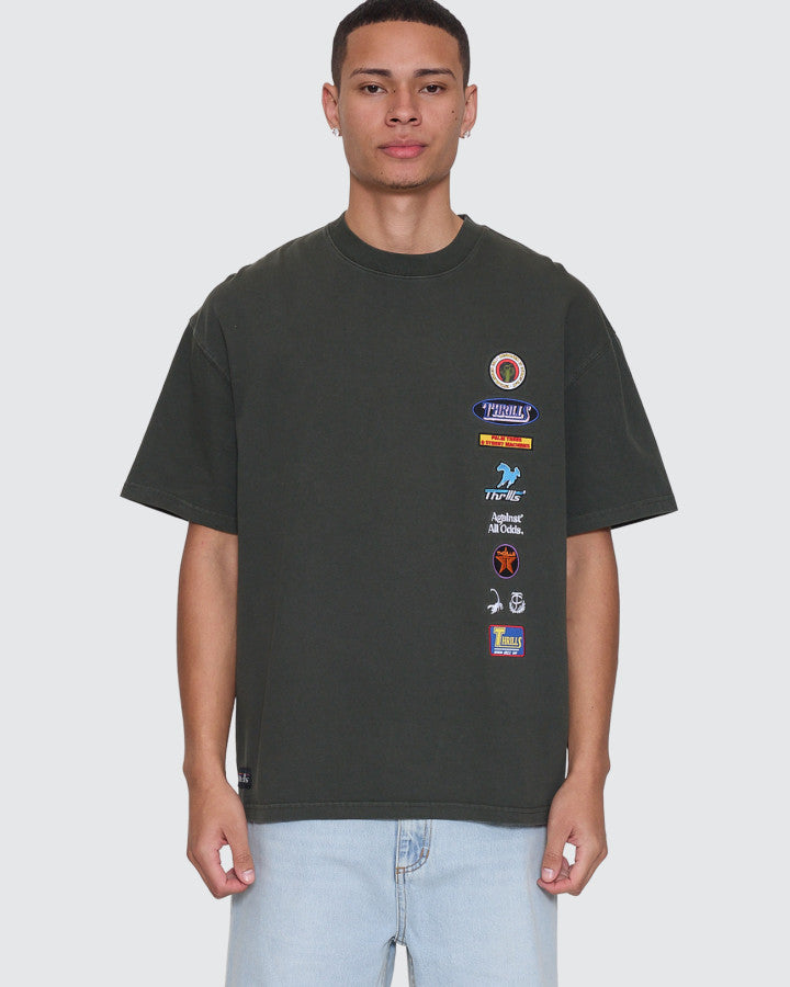 Thrills Against All Odds Box Fit Oversize Cropped Tee