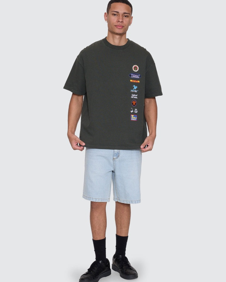 Thrills Against All Odds Box Fit Oversize Cropped Tee