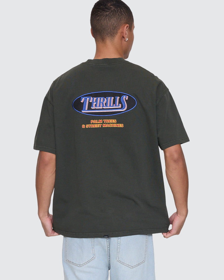 Thrills Against All Odds Box Fit Oversize Cropped Tee
