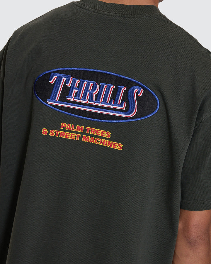 Thrills Against All Odds Box Fit Oversize Cropped Tee