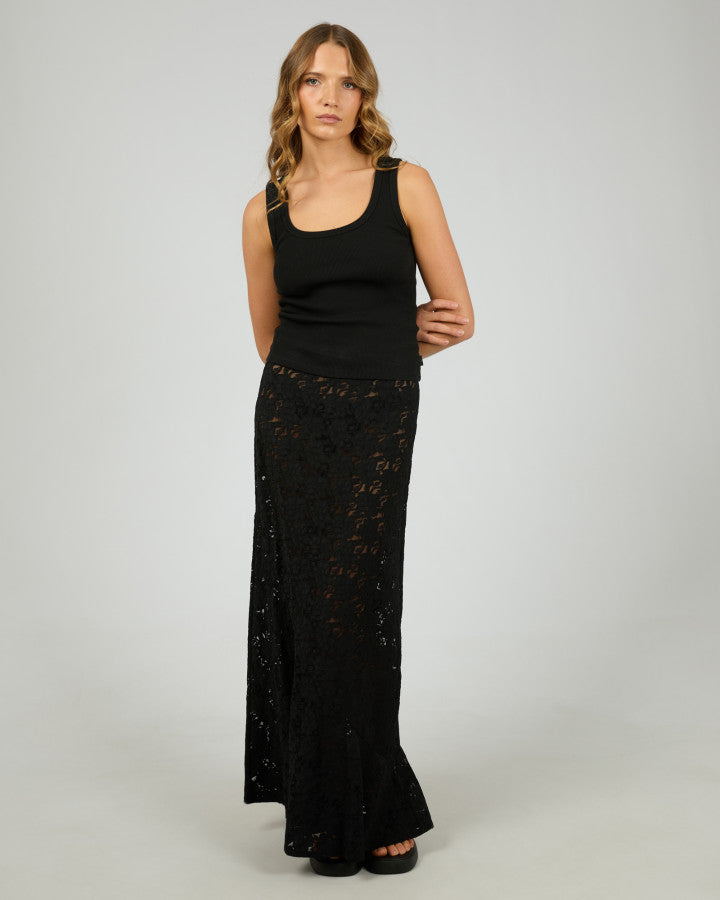 Silent Theory Anella Lace Maxi Skirt