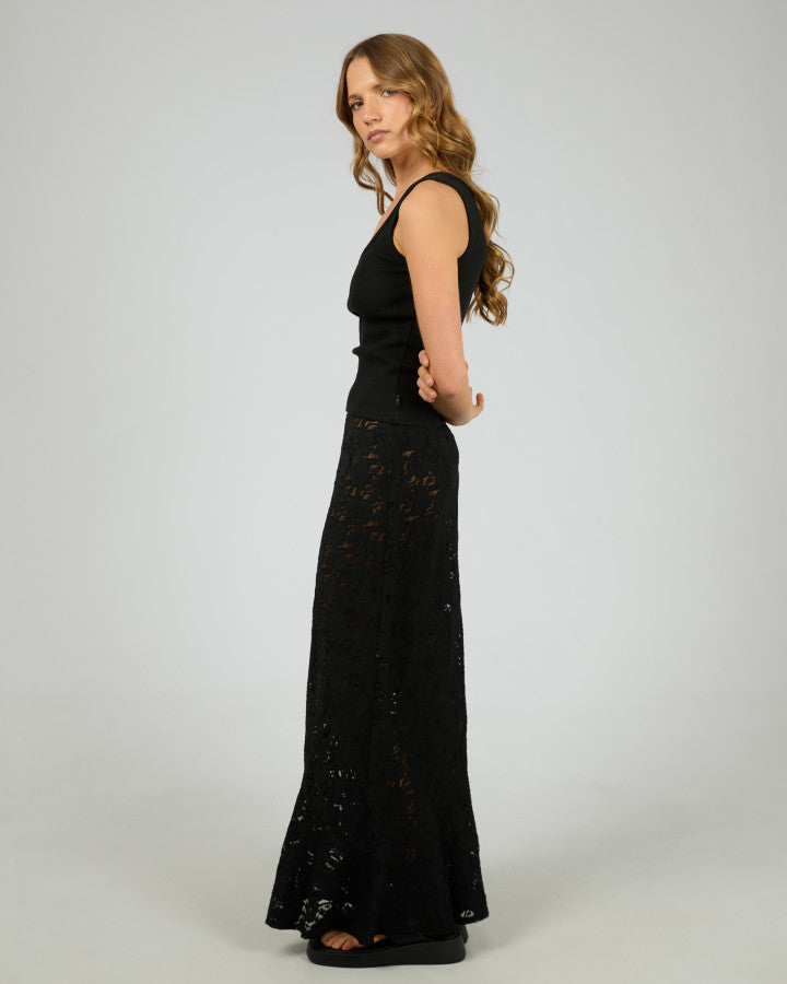 Silent Theory Anella Lace Maxi Skirt