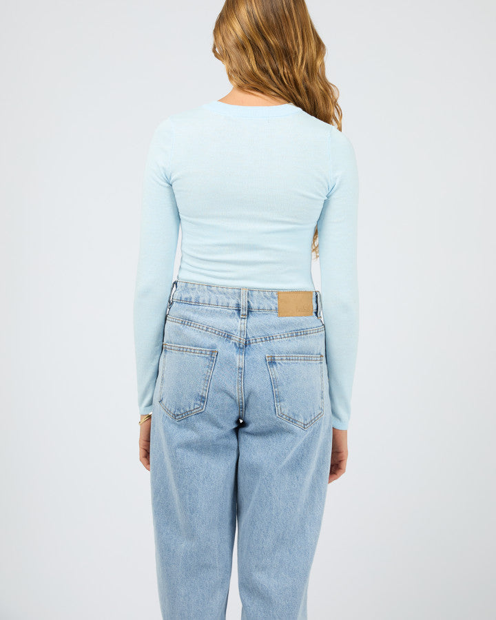 Silent Theory Ashton Knit Vee L/S Top