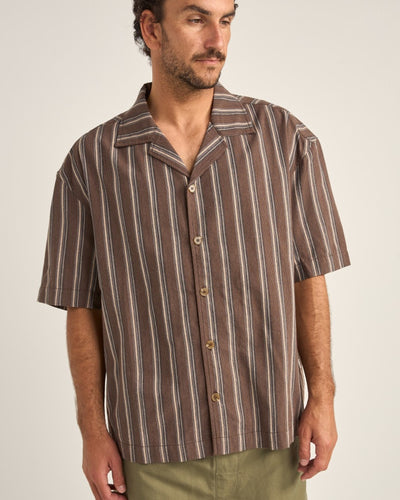 Rhythm Baja Relaxed Stripe Ss Shirt
