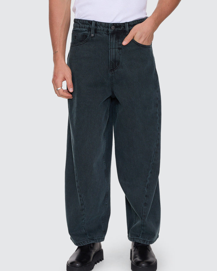 Thrills Barrel Leg Balloon Baggy Denim Jean