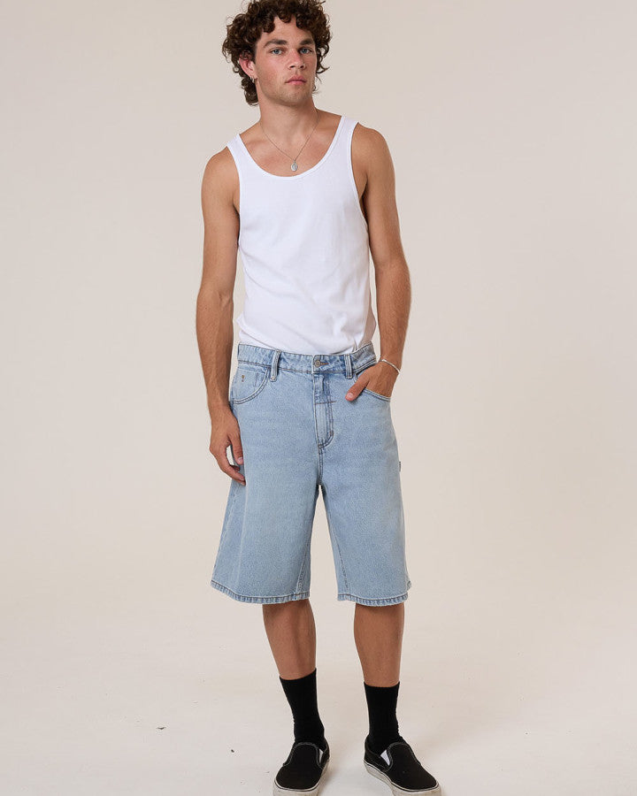 Thrills Big Slacker Denim Short - Dusk