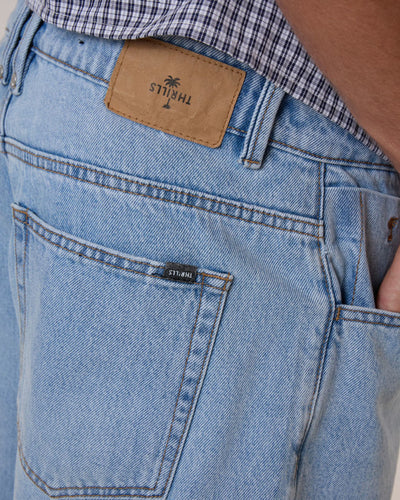 Thrills Big Slacker Denim Short - Dusk