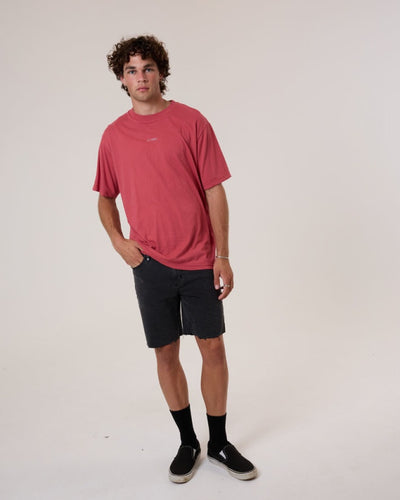 Thrills Bones Denim Short - Ash Black