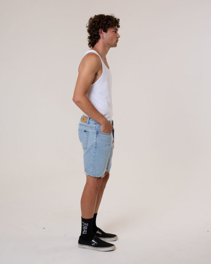 Thrills Bones Denim Short - Dusk