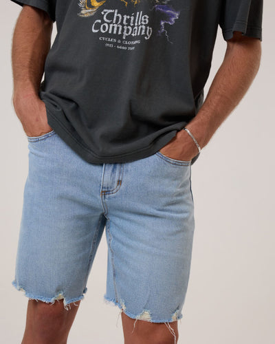 Thrills Bones Denim Short - Dusk